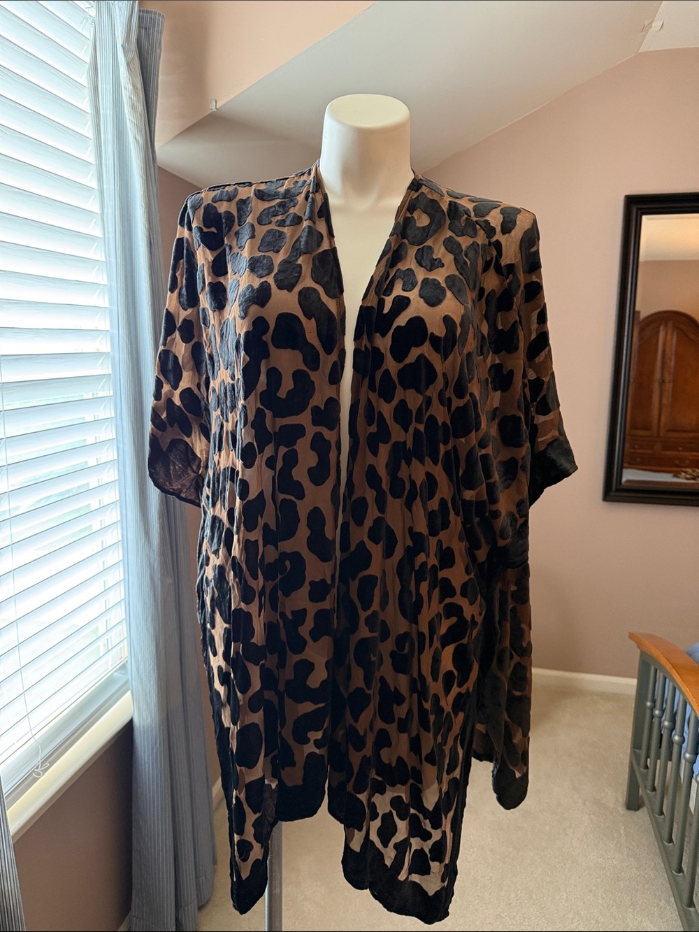 torrid Brown & Black Leopard Print Kimono
